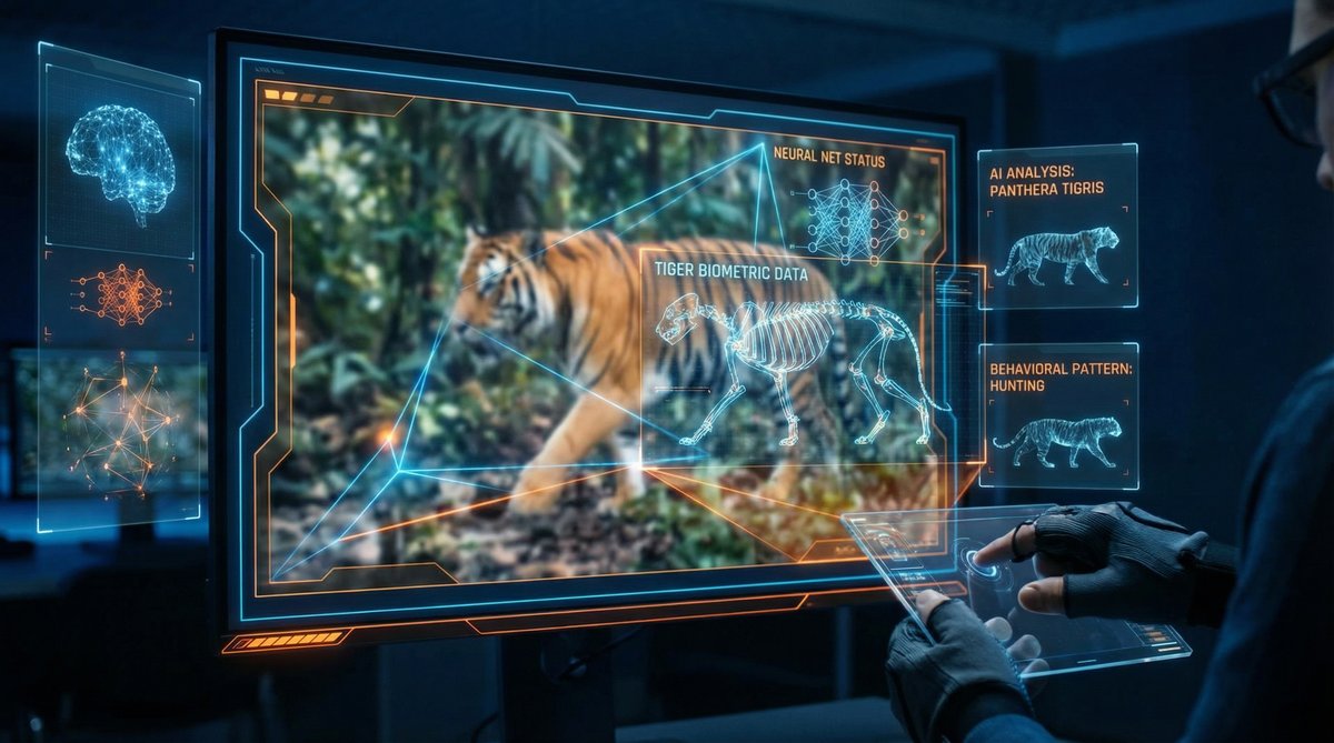 户外露出AI动物视频技术